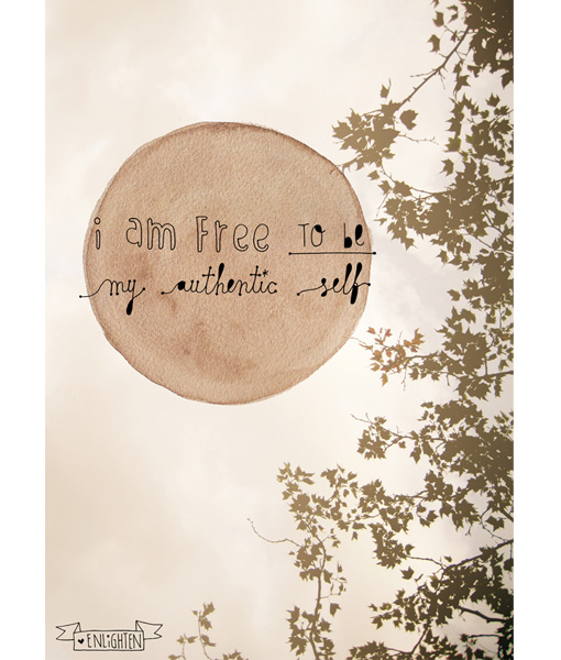 custom designed poster authentic self